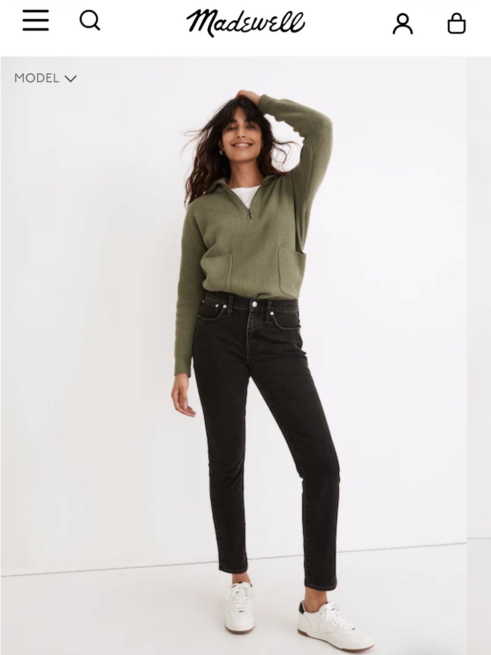 Madewell Tomboy Straight Jeans Lunar Wash Black Denim Size 28